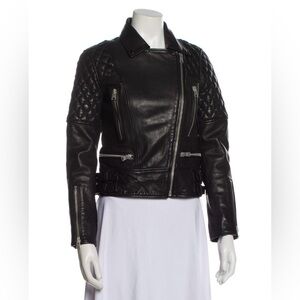 All Saints  lamp leather women moto jacket!